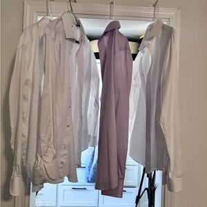 4 dress shirts Michael Kors and Saks fifth Avenue button up.